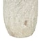 15.5" Cream Magnesium Oxide Antique Textured Amphora Decorative Vase with 2 Small Handles